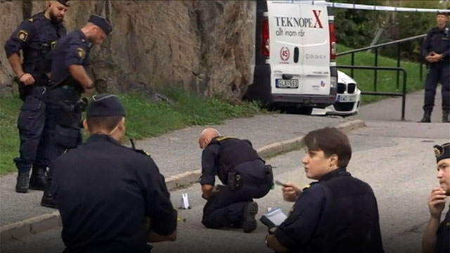 polis dödsskjutning tumba