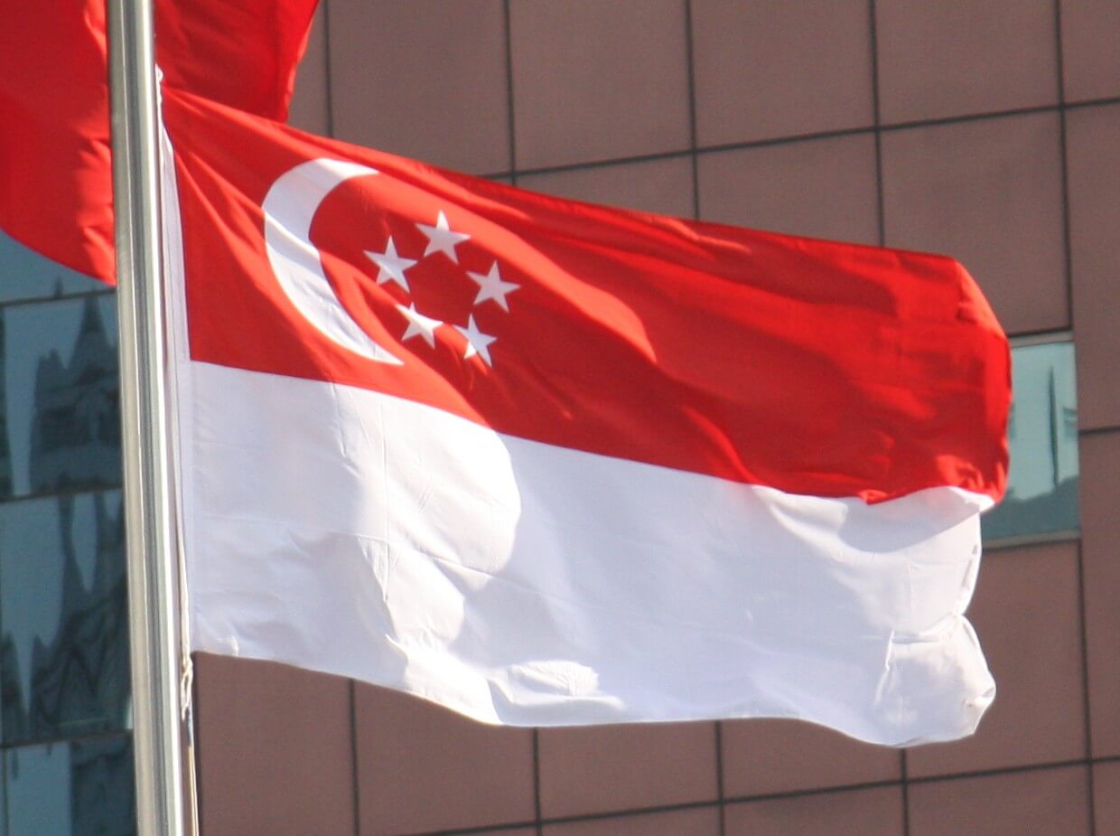 singapore flagga