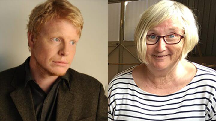 Johan Runer och Lena Holmquist. Foto: SU