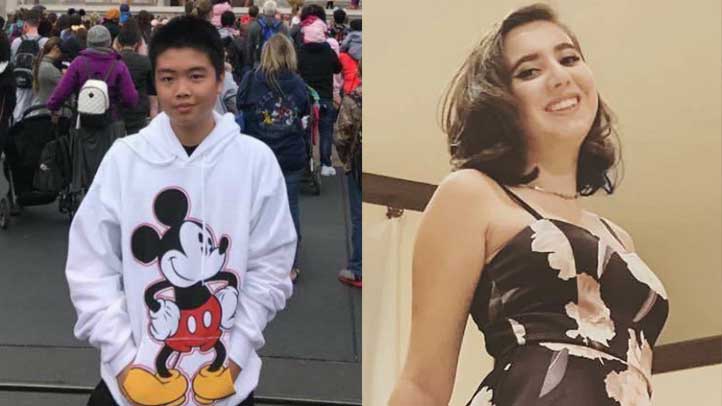 Peter Wang, 15, och Carmen Schentrup, 16.