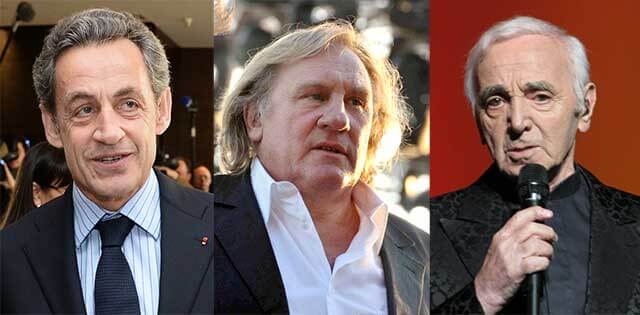 Sarkozy-Depardieu-Aznavour
