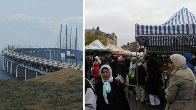 Malmö Öresundsbron Möllevångstorget