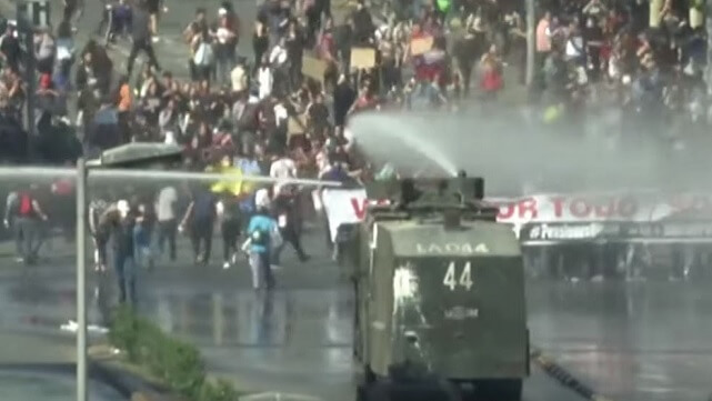 chile protester