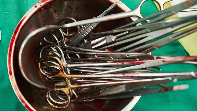 Skalpell sax sjukhus verktyg
