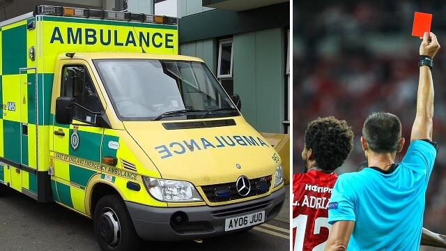 ambulans rött kort