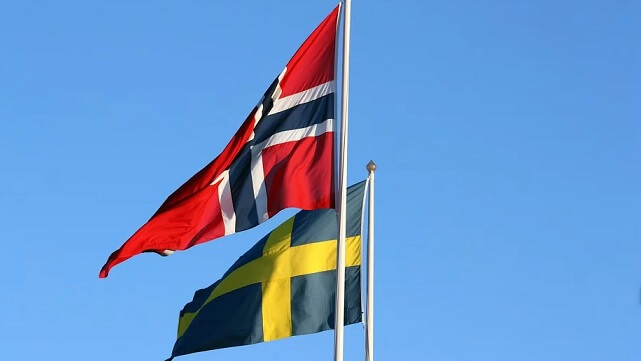 svensk norsk flagga sverige norge