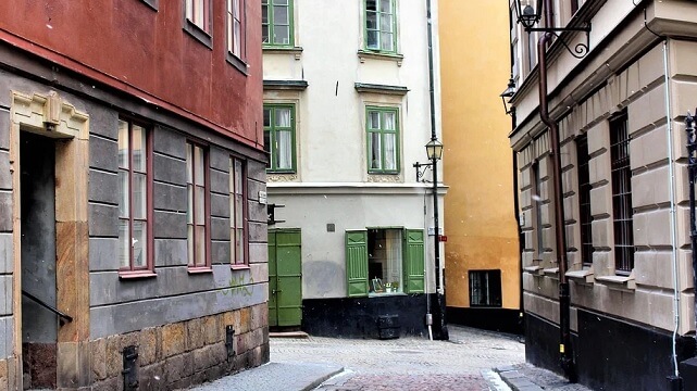 stockholm gata fasad