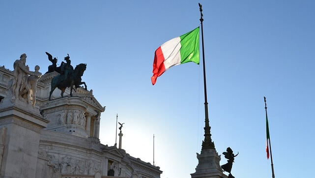 italien flagga