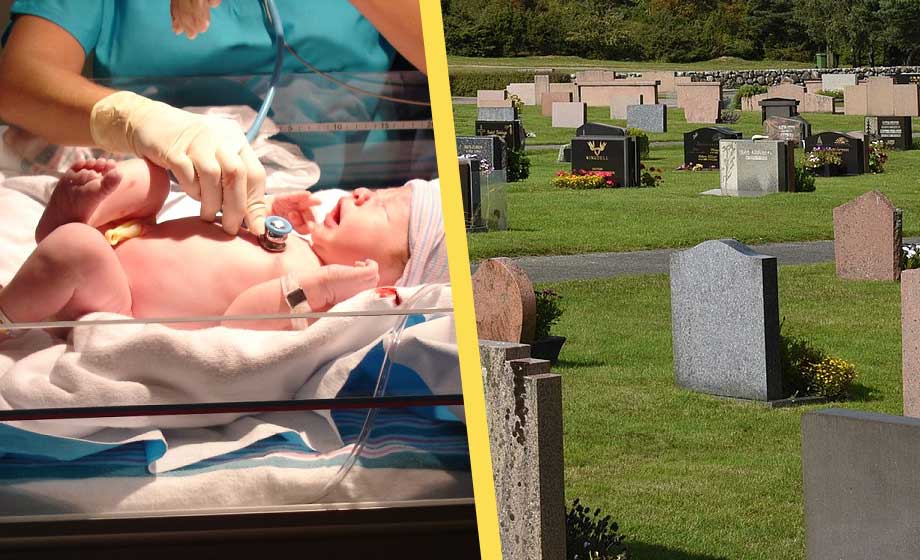barn-bebis-kyrkogård-grav