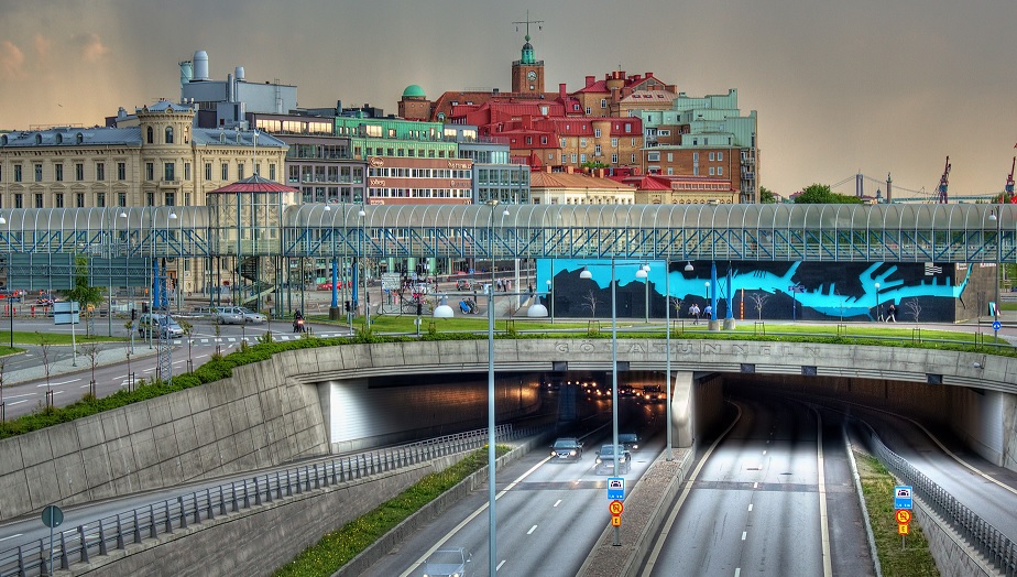 göteborg götatunneln väg bilar