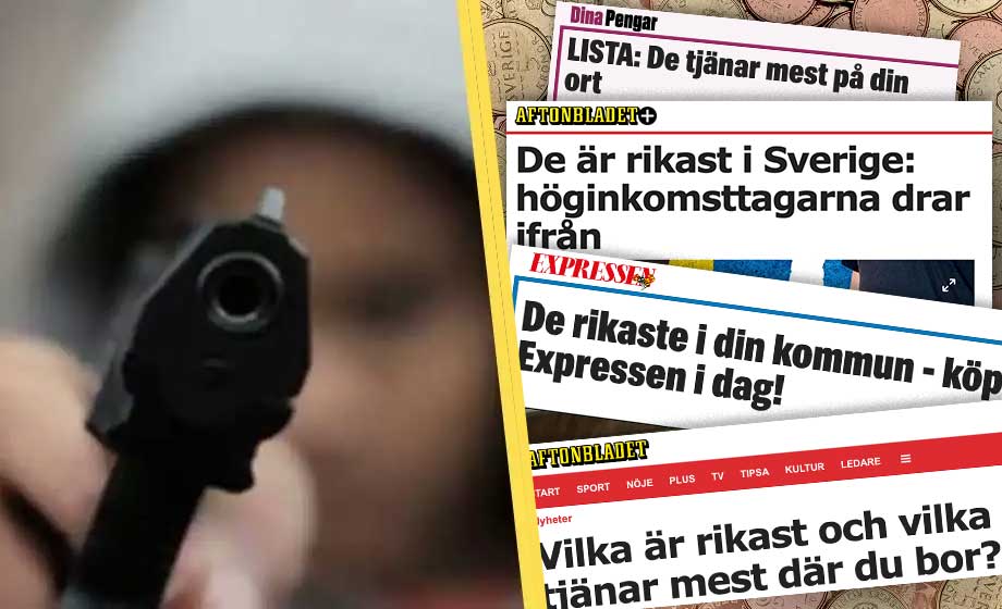 Medias kartläggning av höginkomsttagare ledde till kidnappningsplaner