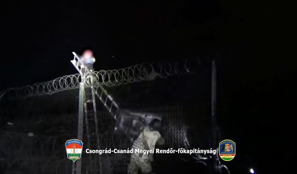 migranter stege ungern serbien gräns