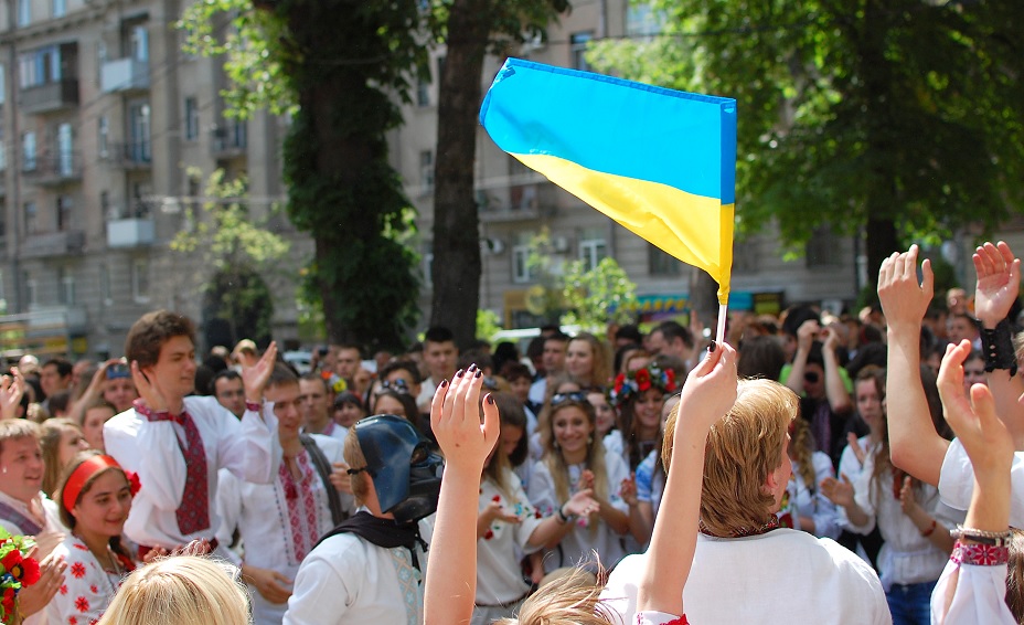 ukraina ukrainare ukrainsk flagga
