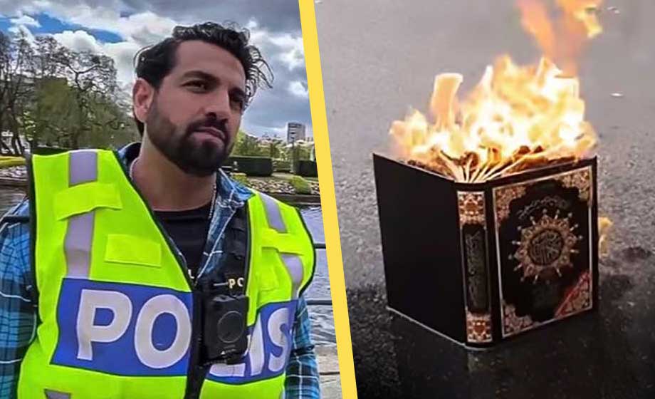 Nadim Ghazale fortsätter driva politisk aktivism i polisuniform