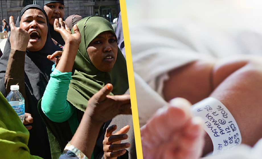 somalier-slöja-barn-nyfödd