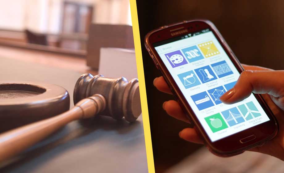 domstol-klubba-telefon-mobil-smartphone-app