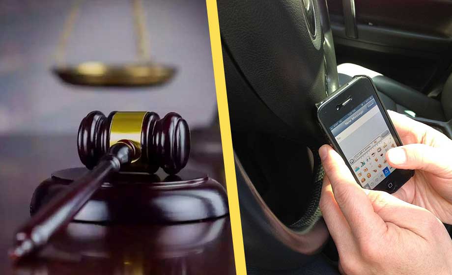 domstol-klubba-bil-mobil-telefon-körning