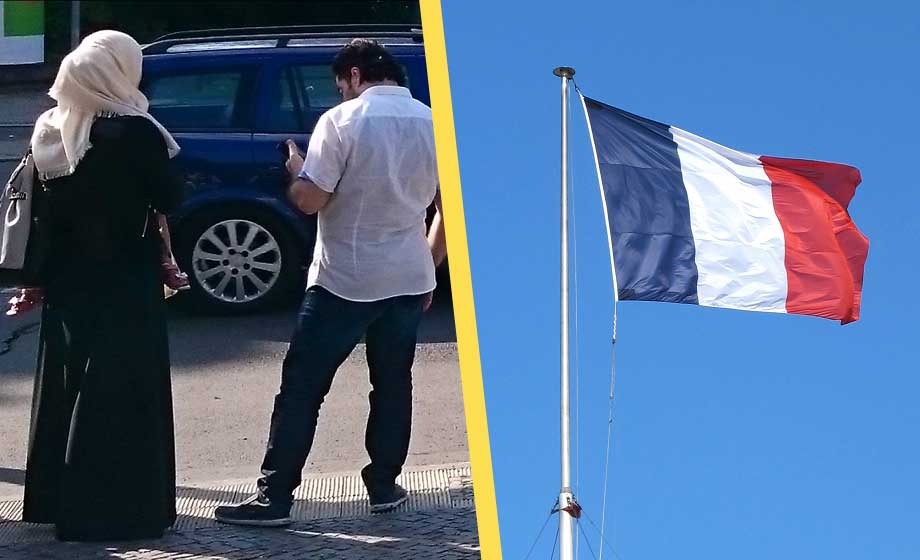 Hot om halshuggning efter förbud mot muslimsk klädsel