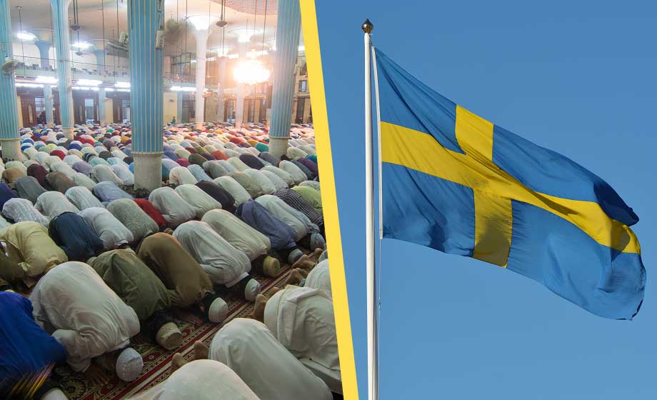 moske-islam-muslimer-bön-flagga