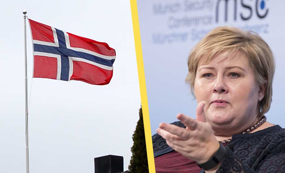 norge-norsk-flagga-erna-solberg