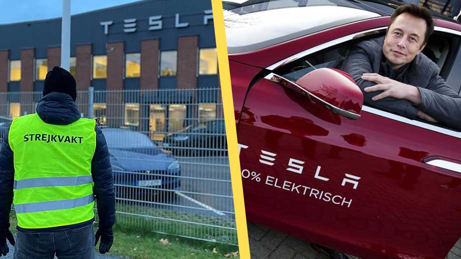 Så FÅ strejkar på Tesla