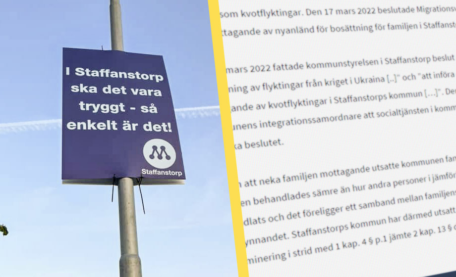 Efter Staffanstorps flyktingstopp &#8211; syrier kräver 28 000 i skadestånd