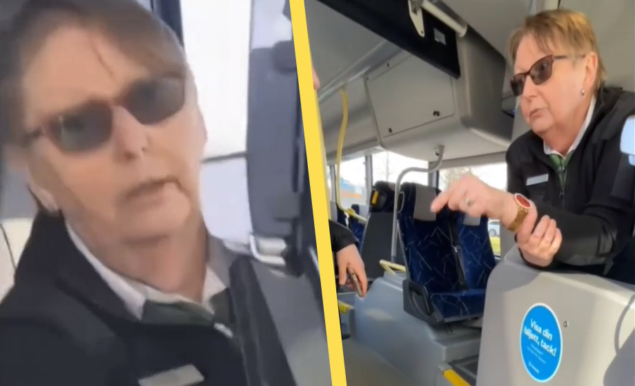 Artikelbild för artikeln: VIDEO: Busschaufför tröttnar på gänget: "Ni ska inte in någon jävla stans"