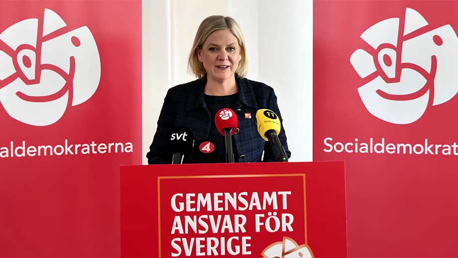 Artikelbild för artikeln: Magdalena Andersson: Länder som inte tycker som S ska ut ur EU