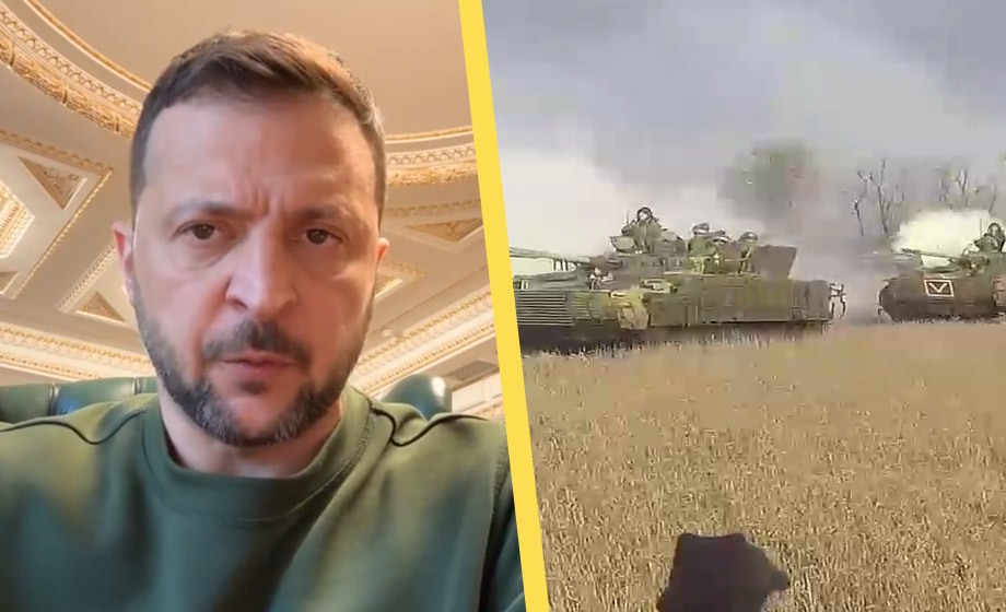 Artikelbild för artikeln Zelenskyj: "Väldigt svår situation" när Ryssland anfaller vid ny front