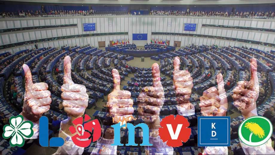 Artikelbild för artikeln: Sju av riksdagspartierna vill flytta mer makt till EU