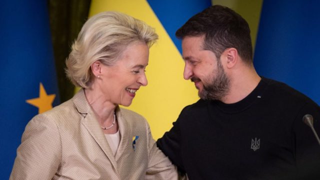 Artikelbild för artikeln: EU växlar upp stödet till Ukraina - 1 180 miljarder kronor skänks