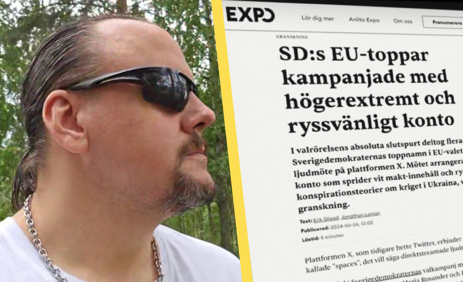 Artikelbild för artikeln: Marcus granskade Expo-rasist – pekades ut som "högerextrem" och "ryssvänlig"