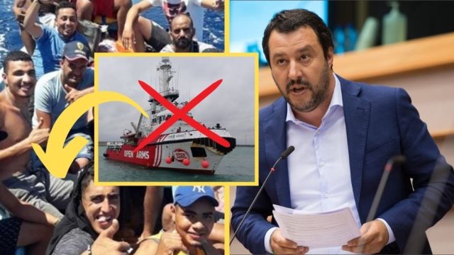 Artikelbild för artikeln: Salvini försökte stoppa massinvandringen - riskerar nu 6 års fängelse