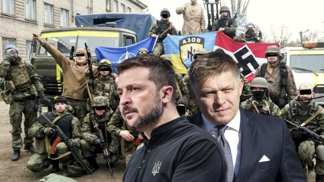 Artikelbild för artikeln: Ilska i Kiev efter Fico-utspel om ukrainsk trupp med nazisymboler