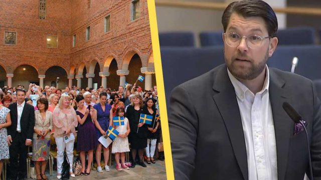 Artikelbild för artikeln: Åkesson ifrågasätter fortsatt massutdelning av medborgarskap