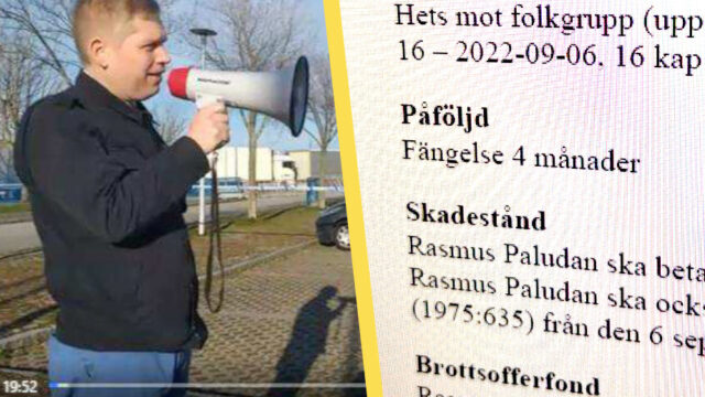 Artikelbild för artikeln: Fängelse för Paludan – domstolen: Han har "smutskastat islam"