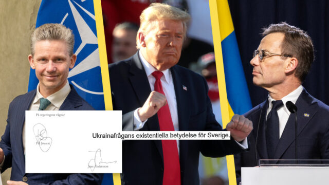 Artikelbild för artikeln: Kristersson i hemliga samtalet med Trump: Ukrainafrågan har existentiell betydelse för Sverige